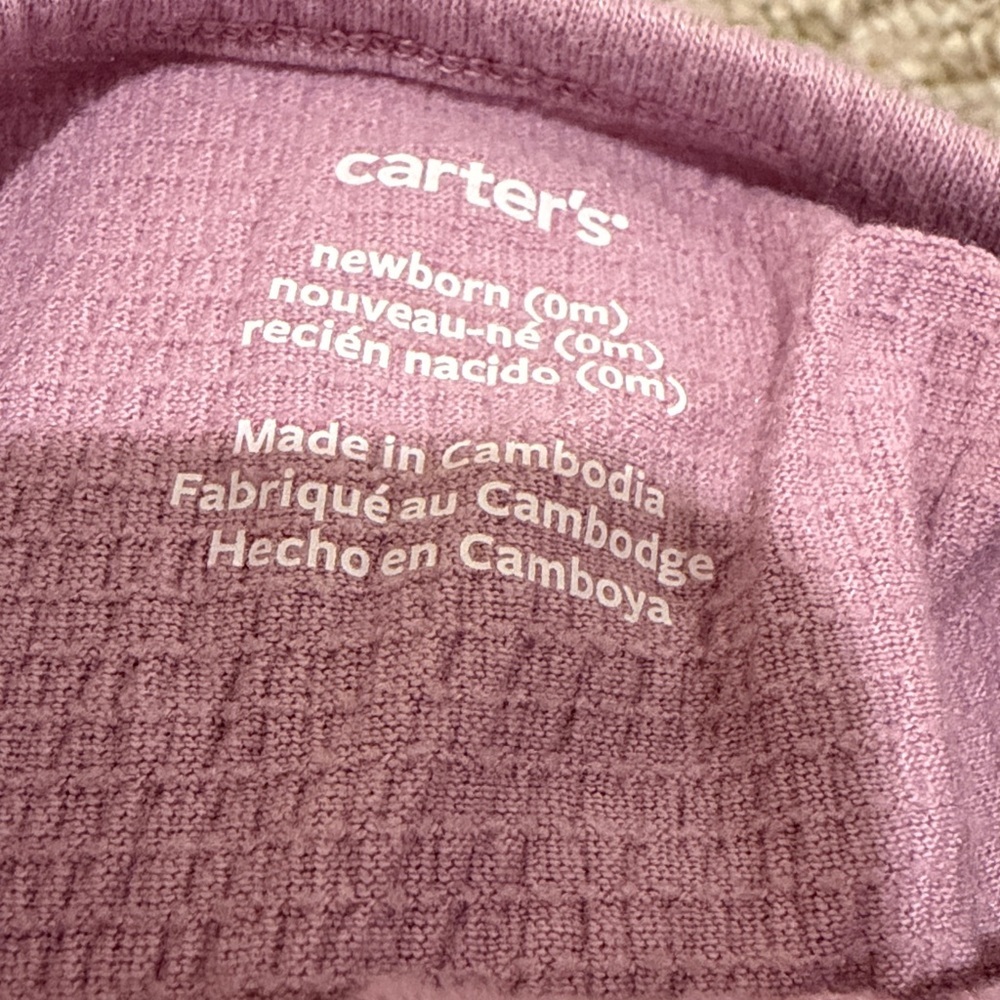 Carter’s Newborn Baby Girl Clothing Set of 4 Rompers and One Sleeveless Onesie - Picture 11 of 13